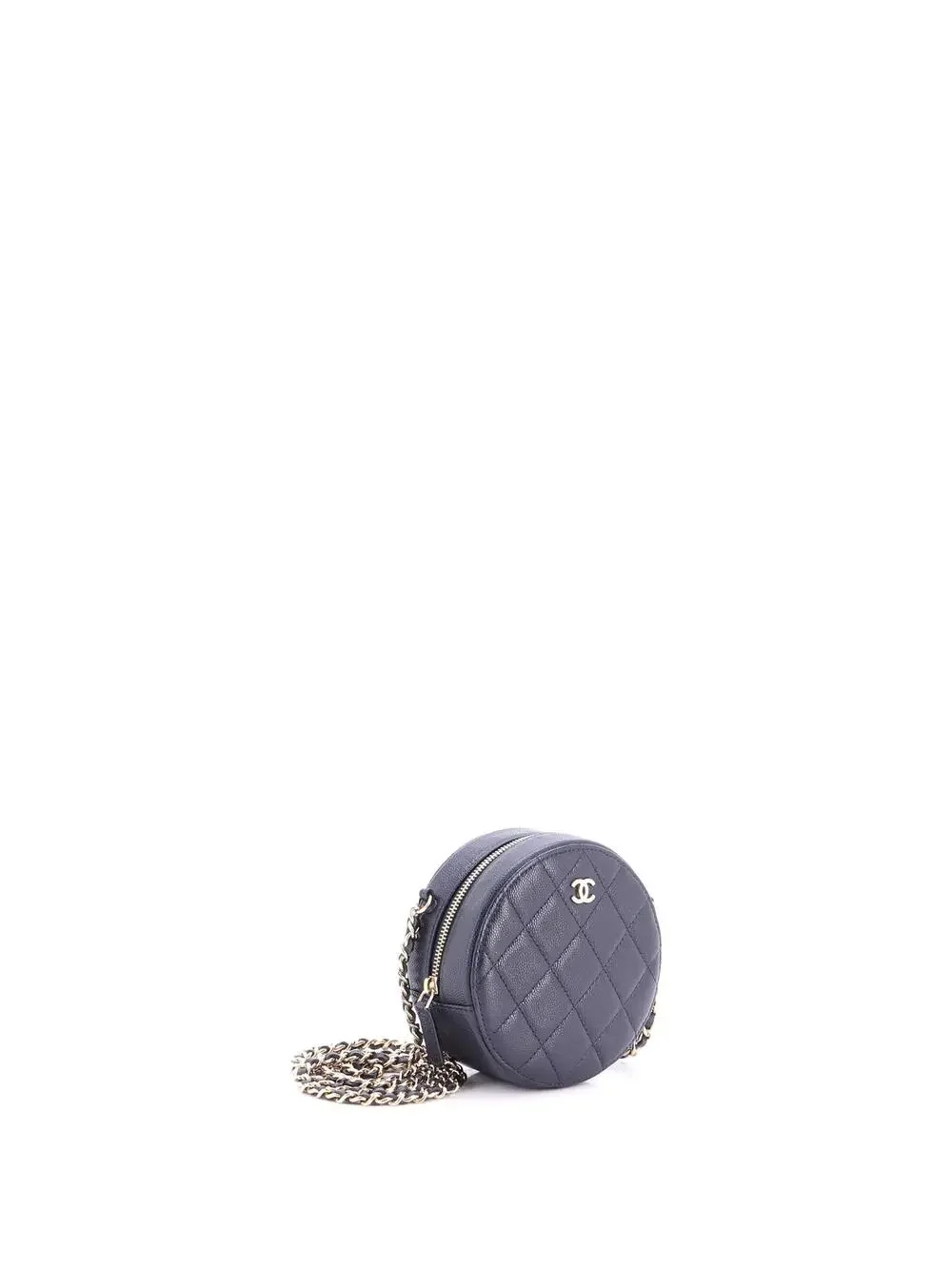 Chanel Round Clutch With Chain Quilted #277149C30B